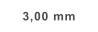 3,00 mm