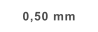 0,50 mm