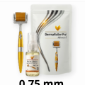 Dermaroller 0.75 mm con Roller Cleaner, perfecto para cuidado profundo y desinfección