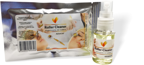 Dermaroller con Roller Cleaner, para desinfección y mantenimiento de microagujas
